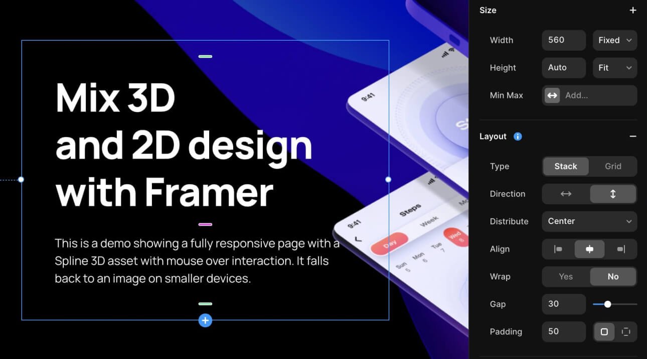 Digital layout being refined in a design tool